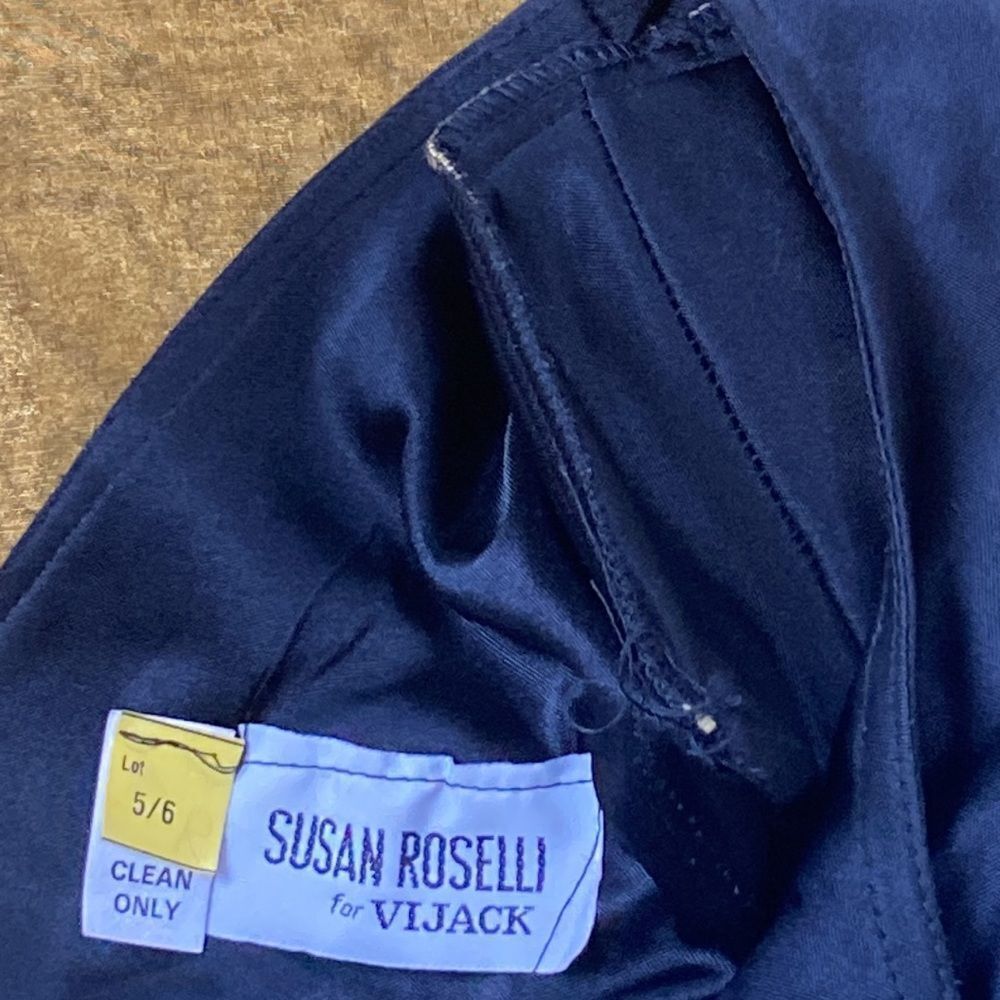 VINTAGE SUSAN ROSELLI  FOR VIJACK WOMEN DRESS SIZE 5/6 - Picture 12 of 13